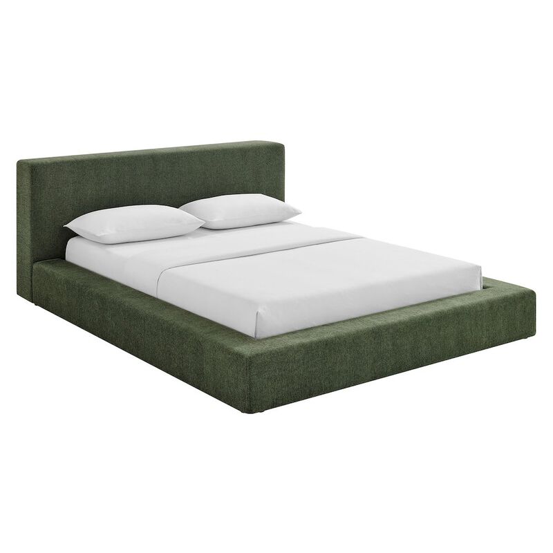 Luma Chenille Upholstered King Platform Bed Frame image number 0