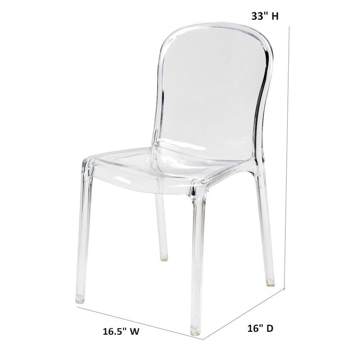 Commerical Seating Products Clear Genoa Chairs