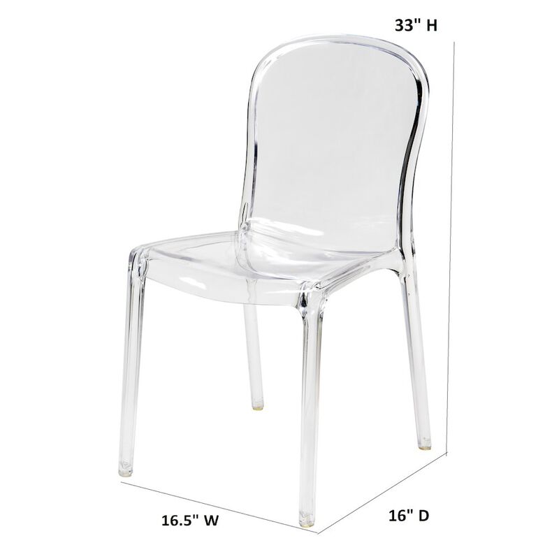 Commerical Seating Products Clear Genoa Chairs