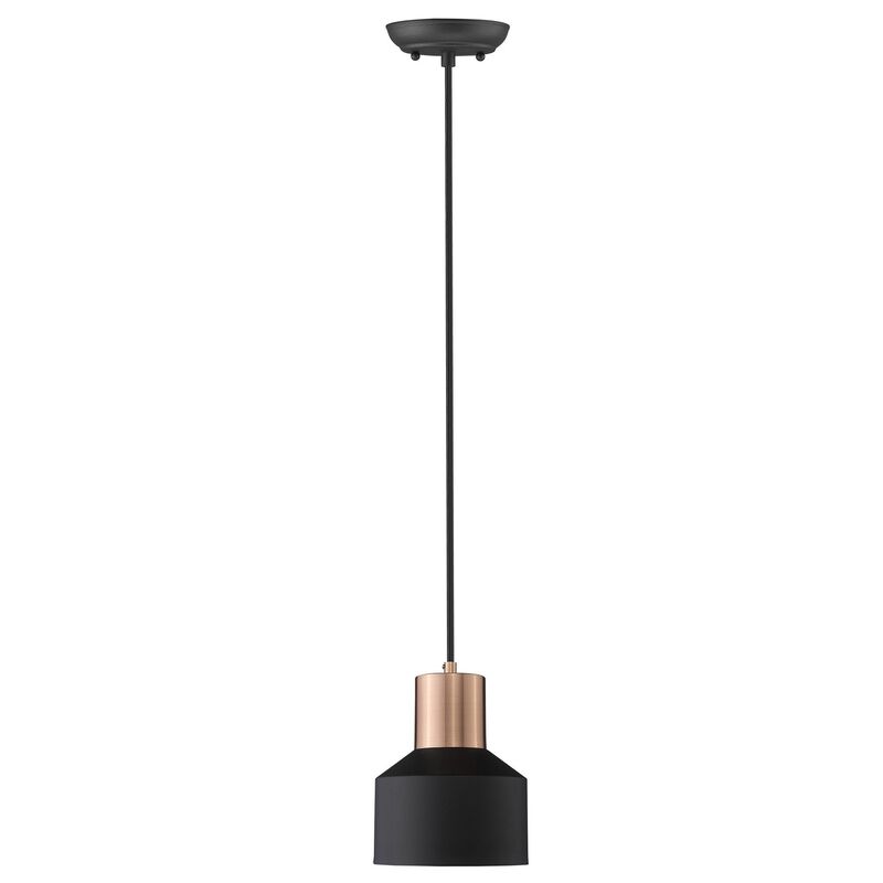 Hivvago Matte Black and Rose Gold Pendant Hanging Light