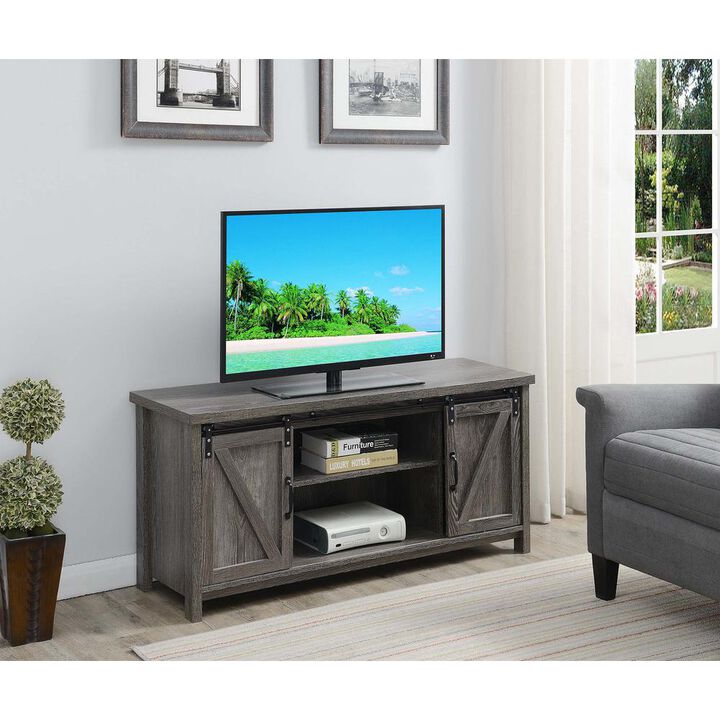 Convenience Concepts Blake Barn Door TV Stand