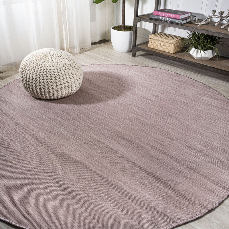 Ethan Modern Flatweave Solid Round Area Rug