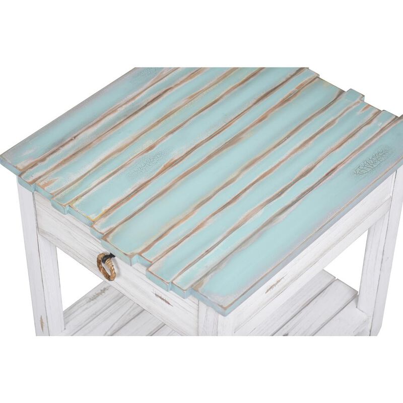 Sea Winds Coastal Furniture Picket Fence End Table