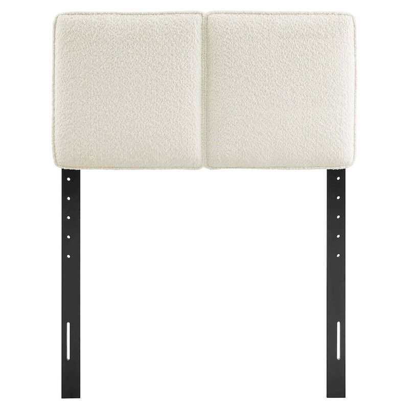 Lindee Boucle Fabric Twin Headboard image number 0
