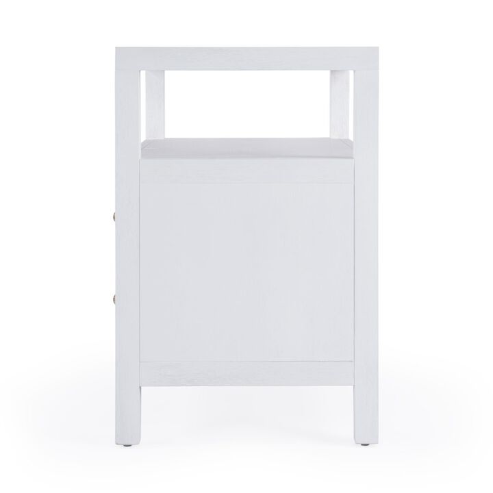Butler Specialty Nora 2-Drawer Wide Nightstand, White