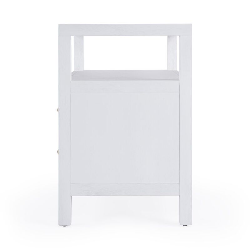 Butler Specialty Nora 2-Drawer Wide Nightstand, White