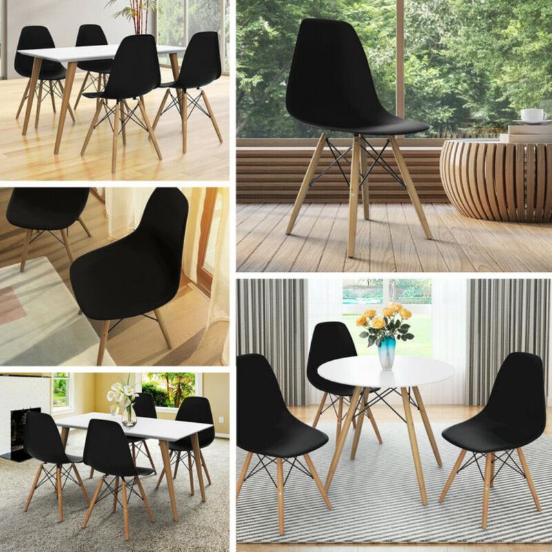 Hivvago Modern Set of 2 Mid-Century DSW Dining Side Chair
