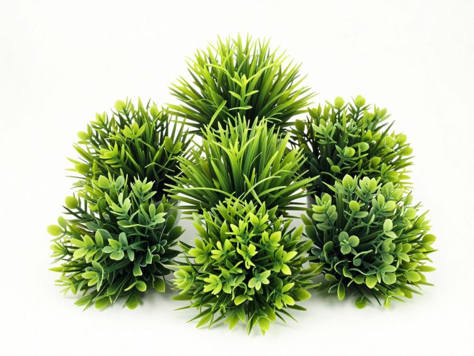 18 Pack Outdoor Artificial Boxwood UV Resistant Fake Stems Plants Faux Plastic