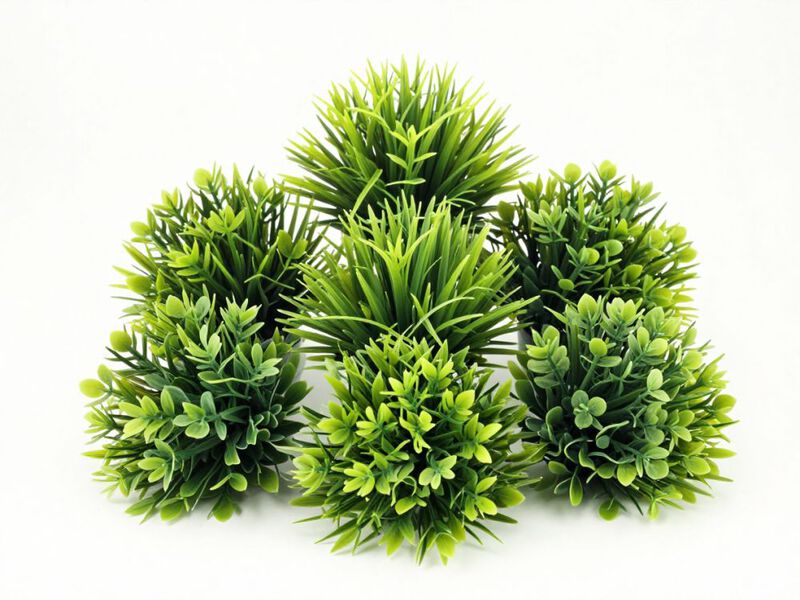 18 Pack Outdoor Artificial Boxwood UV Resistant Fake Stems Plants Faux Plastic image number 0