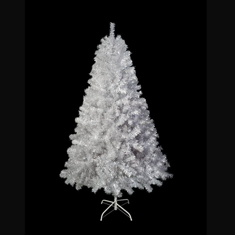 6FT Sliver Pre-Lit Artificial Christmas Tree