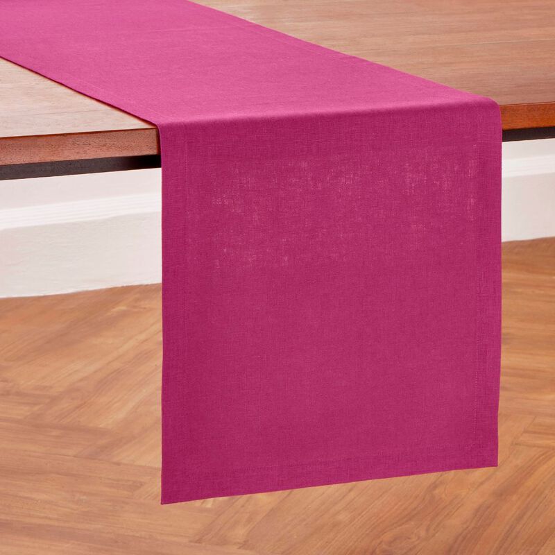Solino Home 100% Pure Linen Table Runner - Diana