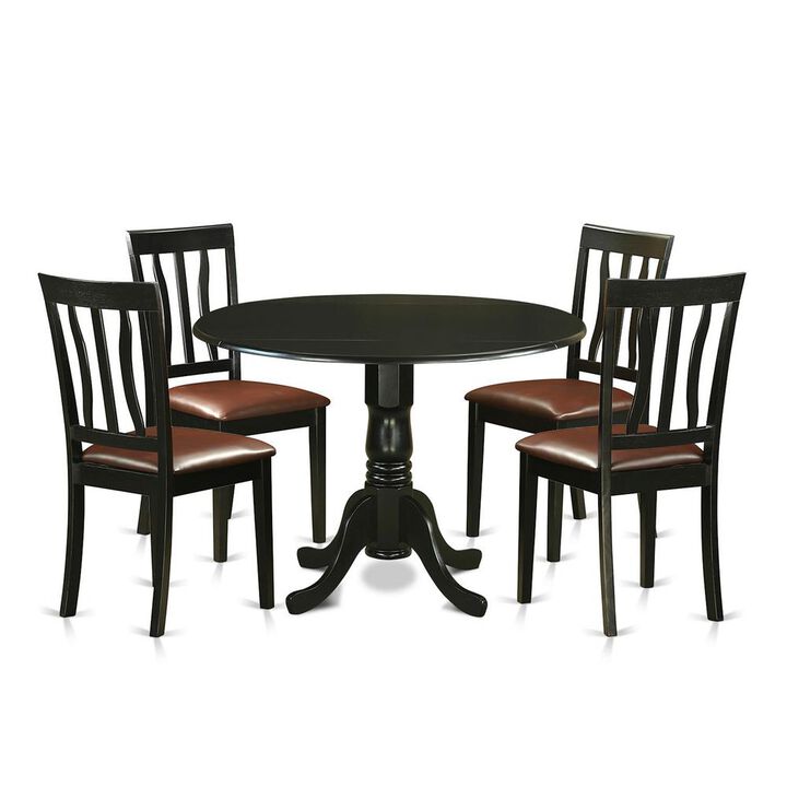 5 PC Dining room set for 4-Dinette Table and 4 Kitchen Chairs
