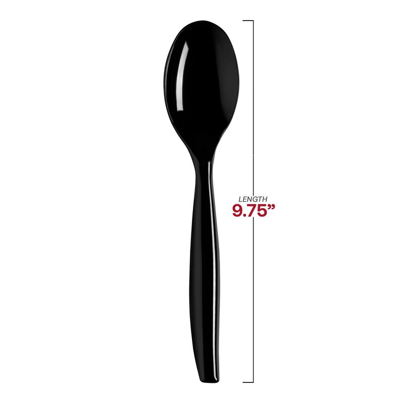 Black Plastic Serving Spoons (144 Spoons) image number 3