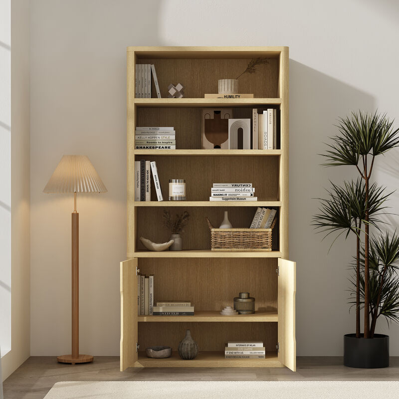 Rivington Neutral Bookcase Cabinet