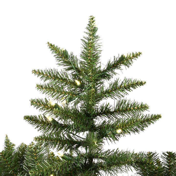 Vickerman 6.5' Camdon Fir Artificial Christmas Tree, Warm White Dura-lit LED Lights - Faux Christmas Tree - Seasonal Indoor Home Decor