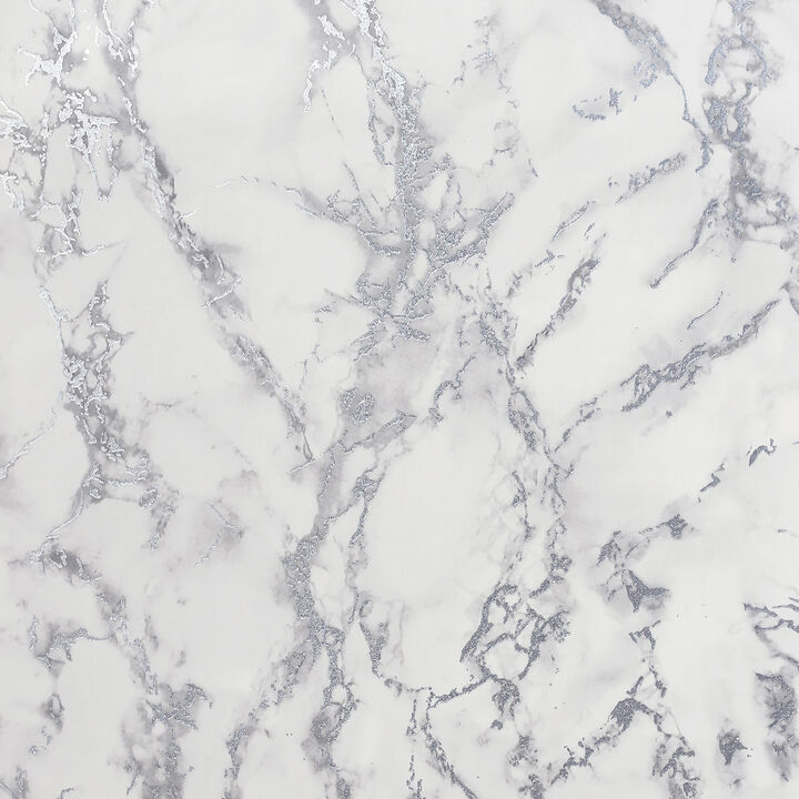 Siward White Metallic Marble Wallpaper (Set of 2)