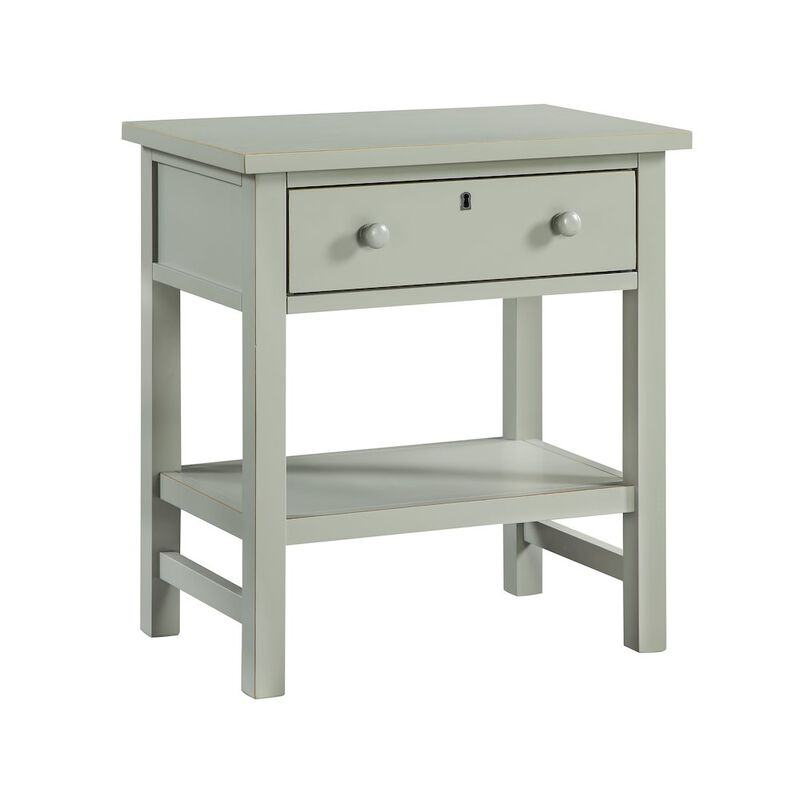 Comfort Pointe Franklen 1-drawer Storage Nightstand - Antique Gray