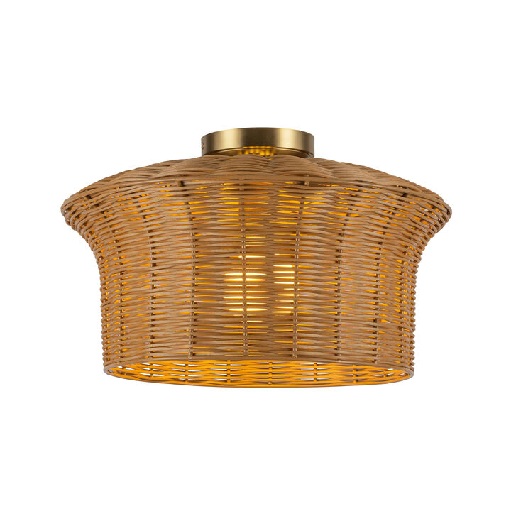 Kai 16 in Socket Semi Flush Mount