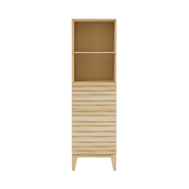 Cascade 17 x 17 x 60 Freestanding Linen Cabinet in Natural Oak image number 0