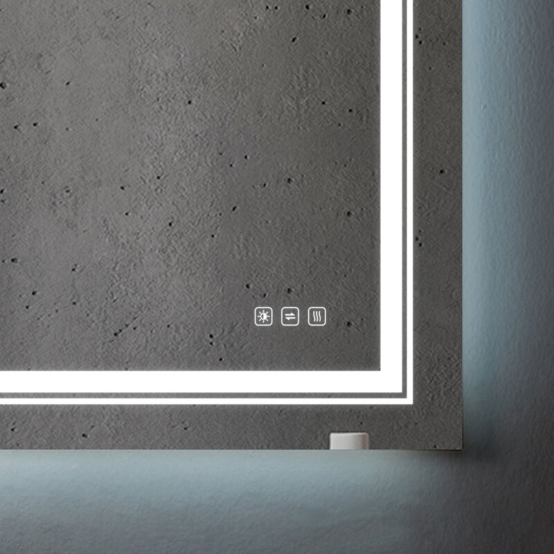 3660 inch Bathroom LED mirror Anti- fog mirror with button