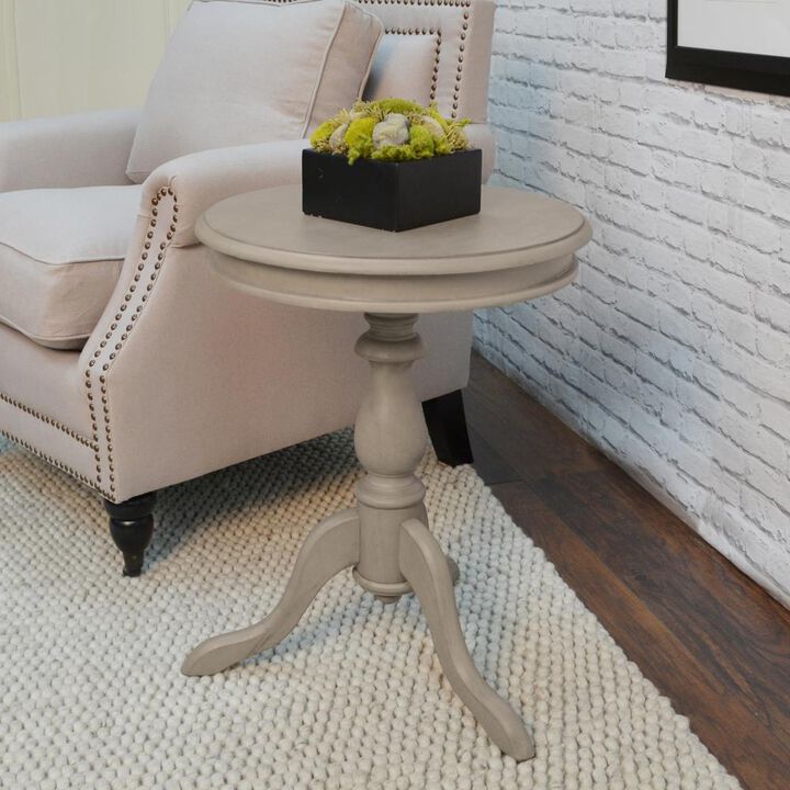 Carolina Living Gilda Side Table - Weathered Gray