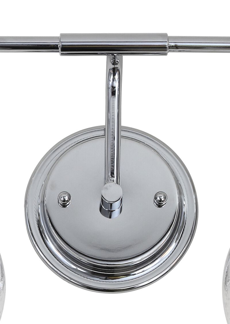 Shirley Metal Bubbled Glass Vanity Light