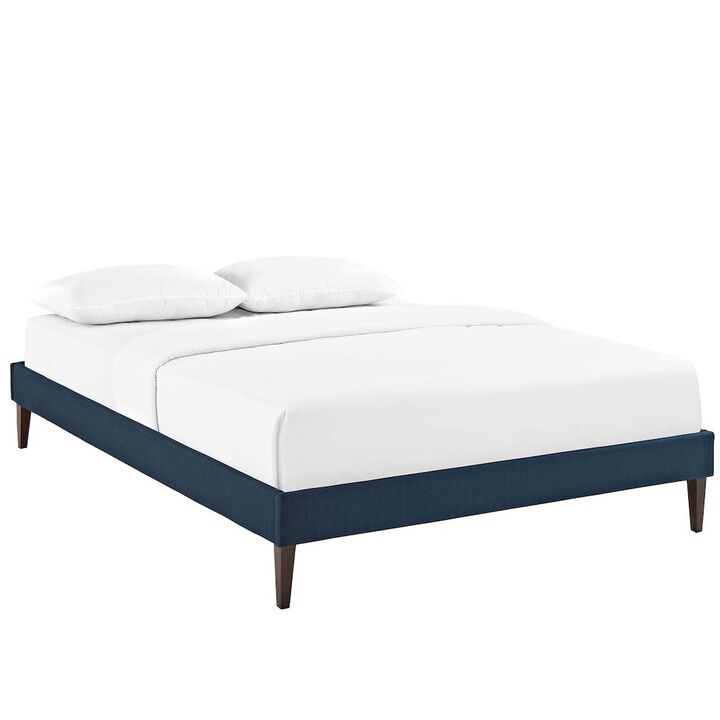 Sharon Fabric Full Bed Frame with Squared Tapered Legs