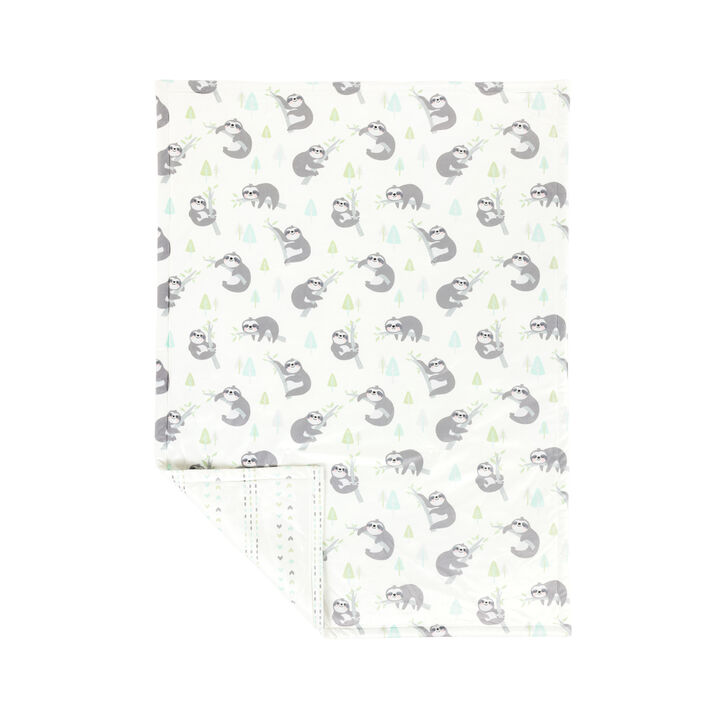Hygge Sloth Reversible Soft & Plush Oversized Blanket Single