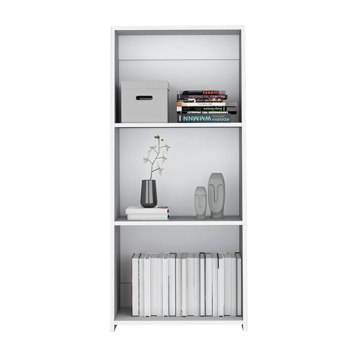 Gakona Bookcase, 3 shelves, White