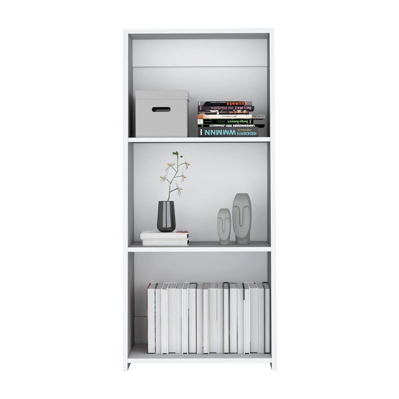 Gakona Bookcase, 3 shelves, White