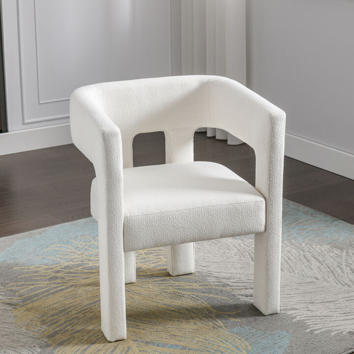 Merax Contemporary Linen Upholstered Accent Chair