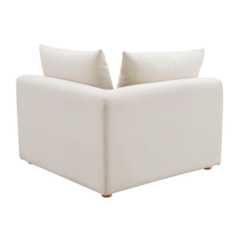 Tov Furniture Hangover Cream Linen Modular Corner Chair image number 5