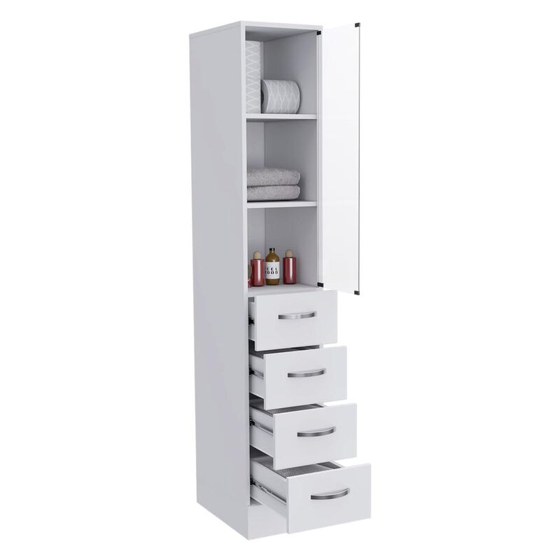 Magna Linen Cabinet-White