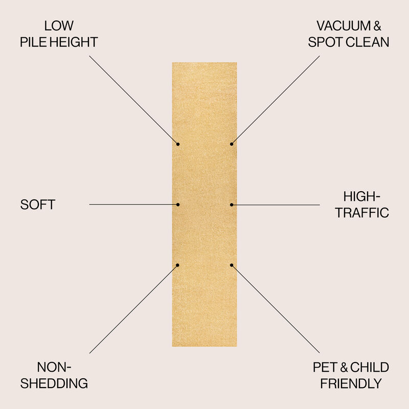 Haze Solid Low Pile Area Rug