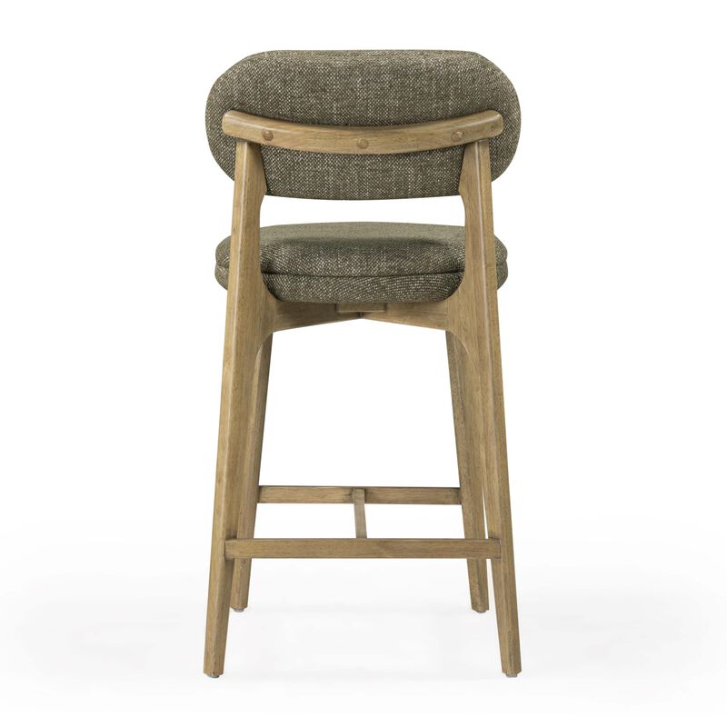Carnation Green Performance Fabric Counter Stool image number 4
