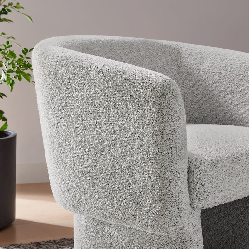 Muse Boucle Fabric Barrel Accent Chair image number 8