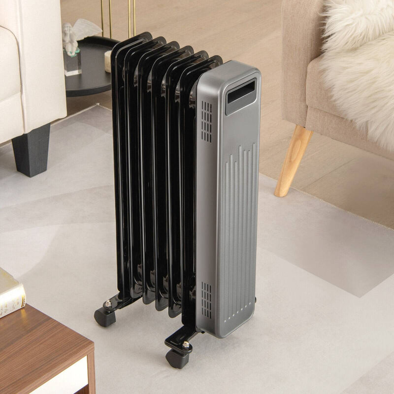Portable Oil-Filled Radiator Heater for Home and Office
