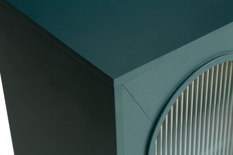 TV Stand with Storage Cabinet & Adjustable Shelves Modern Entertainment Center for Living Room