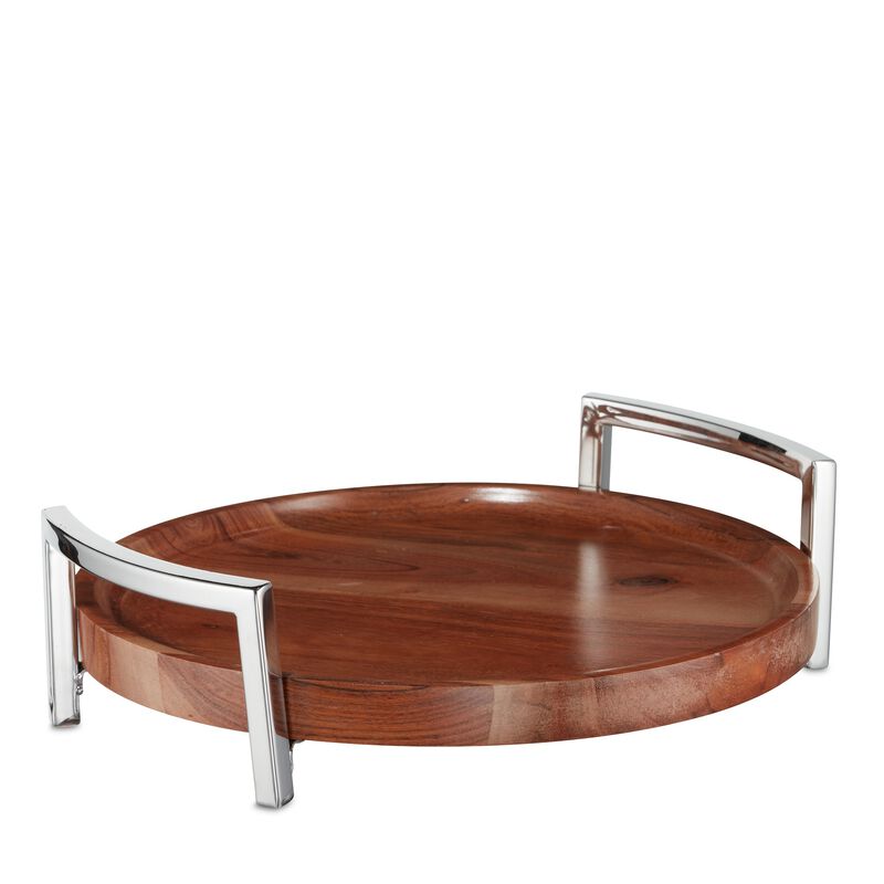 Napa Bar wood/ss serving tray image number 0