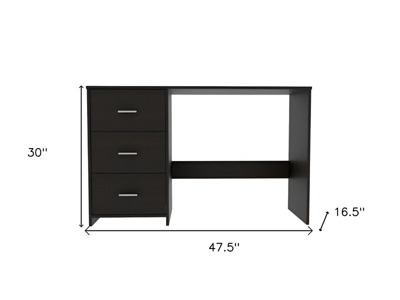 Modern Computer Desk with Two Storage Drawers for Home Office or Study