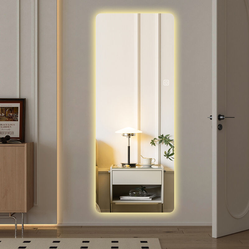 Wall Mounted Full Length Lighted 65" Full Body LED Vanity Mirror image number 4