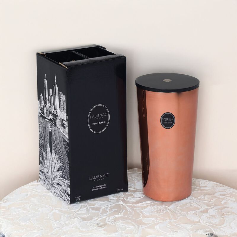 Candle in Jar URBAN SENSES 18.7 lb Rose Rose de Nuit 9.45 x 9.25 x 19.69 in image number 2