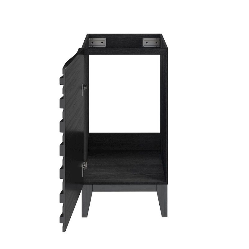 Cascade 18" Bathroom Vanity in Black - Cabinet image number 5