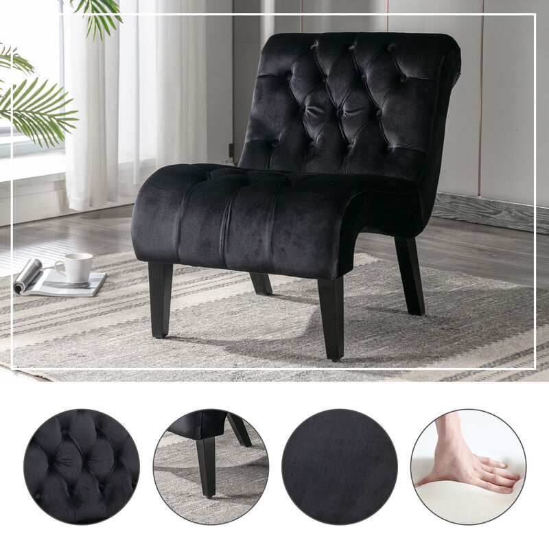 Mulpgo Velvet Accent Chair image number 4
