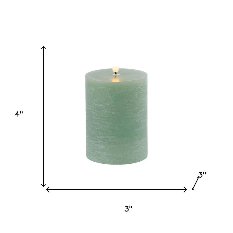 HomeRoots Set of Two Unscented Candle Flameless Pillar Candles image number 4