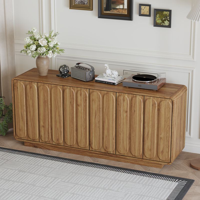 Kick 6 Door Sideboard Cabinet image number 2
