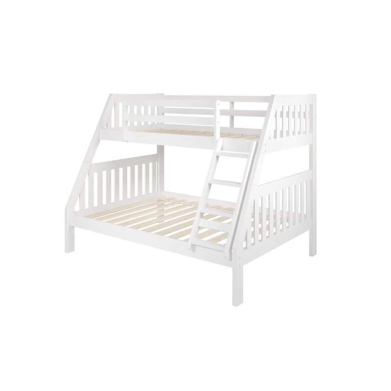 Donco Kids Twin/Full Mission Bunk Bed White