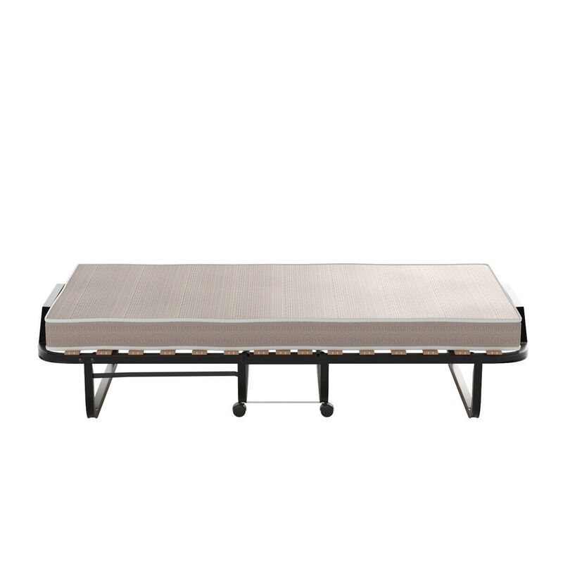 Hivvago Rollaway Bed with Casters Wheels and Folding Memory Foam Mattress