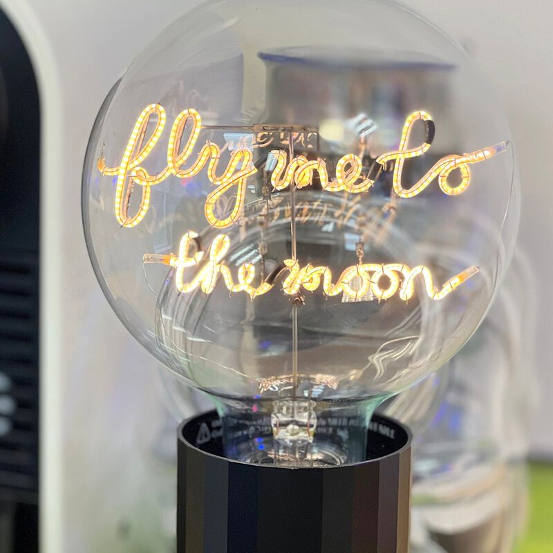 Bulb FLY ME TO THE MOON Amber with Base Table Lamp PORTABLE Pop image number 2