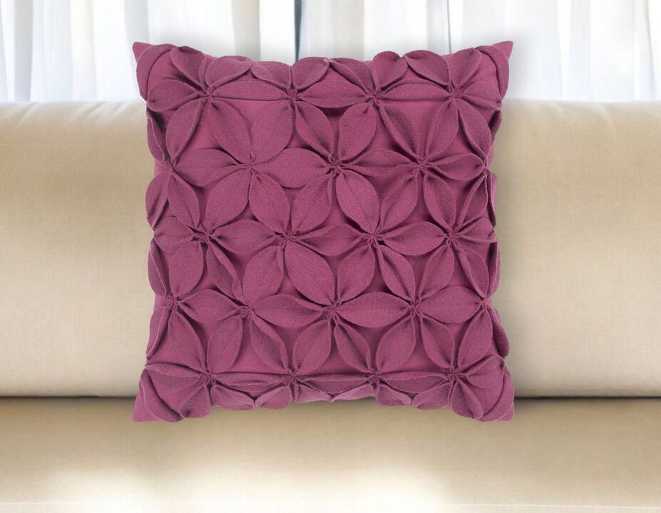 Elegant Pinwheel Down Pillow – Floral Decorative Cushion for Sofa and Chair